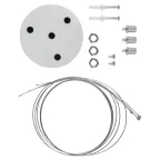 Светильник LED Geometria Quadro SPO-163-W-40K-050 50Вт 4000К 3700Лм IP40 600х80 белый подвесной драйвер внутри
