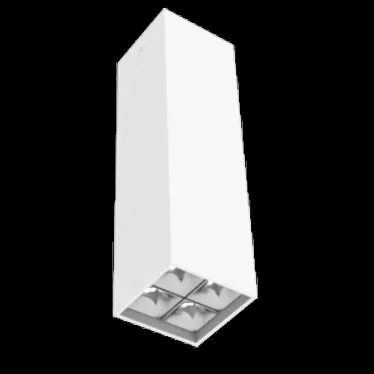 Светодиодный светильник DL-Box Reflect Multi 2x2 накладной 10 Вт 4000 К 80х80х300 мм RAL9003 белый муар DALI | V1-R0-00255-20D17-2001040 | VARTON