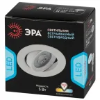 Светильник светодиодный встраиваемый KL LED 22A-5 3K WH LED круглый поворотн. LED SMD 5W 3000K белый | Б0037036 | ЭРА