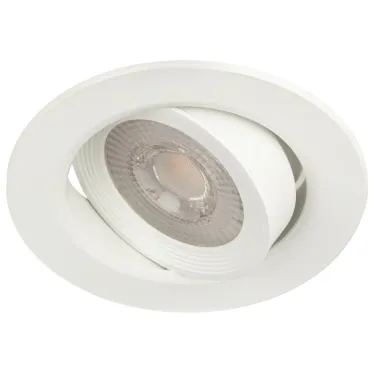 Светильник светодиодный встраиваемый KL LED 22A-5 3K WH LED круглый поворотн. LED SMD 5W 3000K белый | Б0037036 | ЭРА