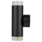 Светильник настенный WL50 BK/TR 2*GU10 2*12Вт IP20 черный, прозрачный