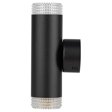 Светильник настенный WL50 BK/TR 2*GU10 2*12Вт IP20 черный, прозрачный