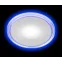 Светильник точечный встраиваемый светодиодный LED 3 6Вт 4000К белый круг с синей подсветкой| Б0017492 | ЭРА
