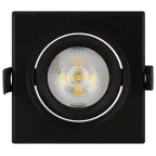 Светильник светодиодный встраиваемый KL LED 21A-5 4K BK квадратный поворотн. SMD 5W 4000K | Б0039688 | ЭРА
