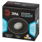 Светильник светодиодный встраиваемый KL LED 22A-5 4K BK круглый поворотн. LED SMD 5W 4000K ч | Б0039687 | ЭРА