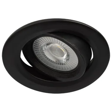 Светильник светодиодный встраиваемый KL LED 22A-5 4K BK круглый поворотн. LED SMD 5W 4000K ч | Б0039687 | ЭРА