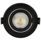 Светильник светодиодный встраиваемый KL LED 22A-5 4K BK круглый поворотн. LED SMD 5W 4000K ч | Б0039687 | ЭРА