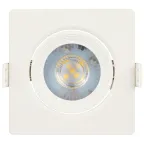 Светильник светодиодный встраиваемый KL LED 21A-5 3K WH LED квадратный поворотн. LED SMD 5W 3000K белый | Б0037034 | ЭРА