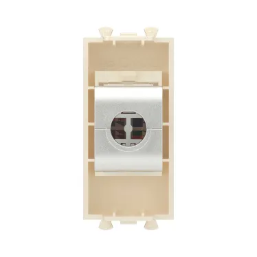 Avanti Компьютерная розетка RJ-45 без шторки модульная, кат.5е экранированная, Ванильная дымка, 1 модуль