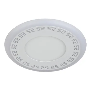 Светильник точечный декоративный DK LED 12-6 BL светодиодный круглый "синяя подсветка" 3+3W 4000K | Б0030396 | ЭРА