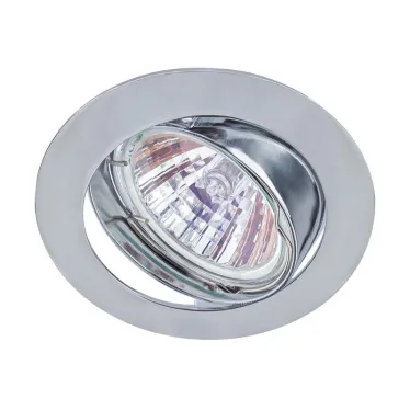 Светильник встраиваемый литой под лампу KL1A CH /1 поворотный MR16, 12V/220V, 50W хром (100/2100) | Б0048969 | ЭРА
