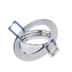 Светильник встраиваемый литой под лампу KL1A CH /1 поворотный MR16, 12V/220V, 50W хром (100/2100) | Б0048969 | ЭРА