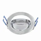 Светильник встраиваемый литой под лампу KL1A CH /1 поворотный MR16, 12V/220V, 50W хром (100/2100) | Б0048969 | ЭРА