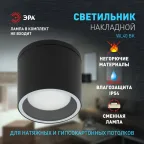 Светильник настенно-потолочный спот WL40 BK GX53, черный, IP54 (лампа с цоколем GX53 в комплект не входит)