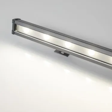 Прожектор светодиодный архитектурный AR-LINE-1000L-48W-24V RGB-Day4000 (Grey, 15x45 deg, DMX512) | 027282 | Arlight