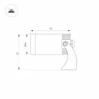 Светильник KT-WATER-R44-8W RGBW (SL, 24 deg, 12V) (Arlight, IP68 Металл, 3 года) | 028079 | Arlight