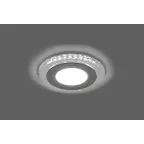Светильник светодиодный встраиваемый круг AL2330, 9W, 720 Lm, 4000К и подсветка 4000К, белый | 29587 | FERON