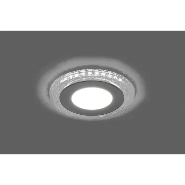 Светильник светодиодный встраиваемый круг AL2330, 9W, 720 Lm, 4000К и подсветка 4000К, белый | 29587 | FERON
