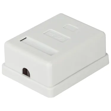 Розетка компьютерная RJ-45 категория 5е неэкранированная 1-порт упаковка 1 шт.
