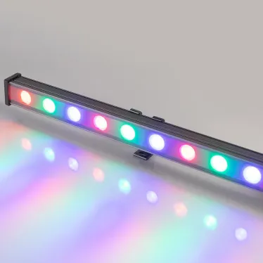 Прожектор светодиодный архитектурный AR-LINE-1000M-24W-24V RGB (Grey, 30 deg, DMX512) | 023624 | Arlight