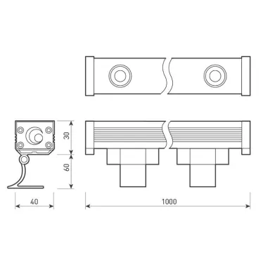 Прожектор светодиодный архитектурный AR-LINE-1000M-24W-220V Day (Grey, 30 deg) | 024302 | Arlight
