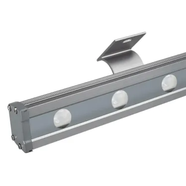 Прожектор светодиодный архитектурный AR-LINE-1000L-48W-24V RGB-Warm3000 (Grey, 15x45 deg, DMX512) | 027958 | Arlight