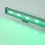 Прожектор светодиодный архитектурный AR-LINE-1000L-48W-24V RGB-Warm3000 (Grey, 15x45 deg, DMX512) | 027958 | Arlight