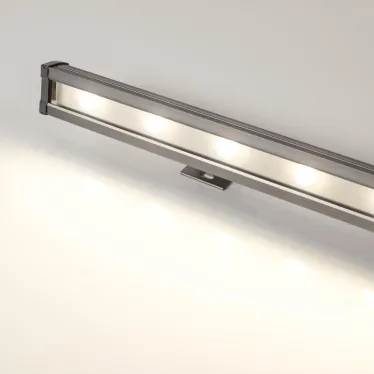 Прожектор светодиодный архитектурный AR-LINE-1000L-48W-24V RGB-Warm3000 (Grey, 15x45 deg, DMX512) | 027958 | Arlight