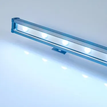 Прожектор светодиодный архитектурный AR-LINE-1000L-48W-24V RGB-Warm3000 (Grey, 15x45 deg, DMX512) | 027958 | Arlight