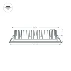 Светодиодный светильник LTD-145WH-FROST-16W Warm White 110deg | 021068 | Arlight