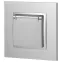 Розетка 2P+E Schuko со шторками с крышкой, 16А-250В, Эра Elegance, алюминий, 14-2103-03