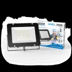 Прожектор светодиодный Elementary 200W 16800lm 6500К 200-240V IP65 черный LED 1/2 | 691511200 | Gauss