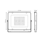 Прожектор светодиодный Elementary 200W 16800lm 6500К 200-240V IP65 черный LED 1/2 | 691511200 | Gauss