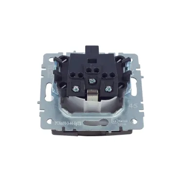 BRITE Розетка с заземлением с защитными шторками и крышкой 16А IP44 РСбш10-3-44-БрТБ темная бронза