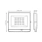 Прожектор светодиодный Elementary 100W 9475lm 4000К 175-265V IP65 черный LED 1/4 | 613100110 | Gauss