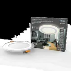                  Светильник светодиодный встраиваемый Backlight BL119 Кругл. Акрил, 12+4W, LED 4000K, диам. 190, | BL119 | Gauss
               