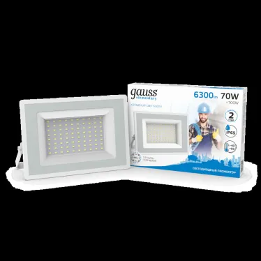 Прожектор светодиодный 70W 4900lm IP65 6500К белый | 613120370 | Gauss