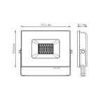 Прожектор светодиодный Elementary 30W 2000lm зеленого свечения 175-265V IP65 черный LED 1/10 | 613100630 | Gauss