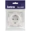 Розетка Intro Accent 6-202-06 2P+E Schuko, 16А-250В, IP20, СУ, перламутр