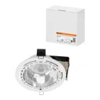                  Светильник встраиваемый под лампу ЛВО 01 Downlight 2х20Вт КЛЛ Е27 IP20 | SQ0342-0022 | TDM
               