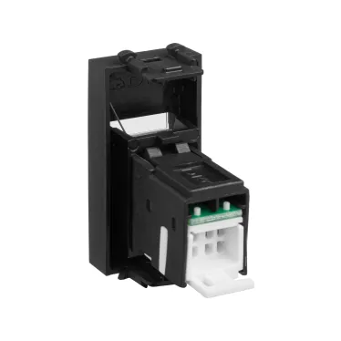 Avanti Компьютерная розетка RJ-45 модульная, кат.5е, , Черный матовый, 1 модуль