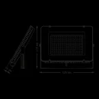 Прожектор светодиодный Qplus 300W 36000lm 6500K 175-265V IP65 черный LED 1/2 | 613511300 | Gauss