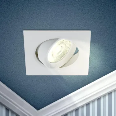 Светильник светодиодный встраиваемый KL LED 21A-5 3K WH LED квадратный поворотн. LED SMD 5W 3000K белый | Б0037034 | ЭРА