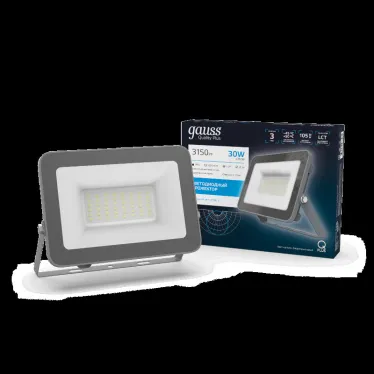 Прожектор светодиодный Qplus 30W 2550lm 6500K 200-240V IP65 графитовый LED 1/10 | 690511330 | Gauss