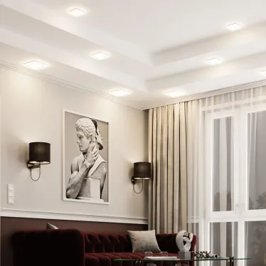 Светильник светодиодный встраиваемый Backlight BL125 Квадрат. Акрил, 12+4W, LED 4000K, 190*190, | BL125 | Gauss