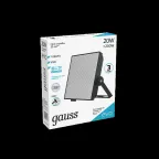 Прожектор светодиодный EVO 20W 1800 lm IP65 6500К, IK07, черный 1/30 | 687511320 | Gauss