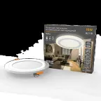 Светильник светодиодный встраиваемый Backlight BL118 Кругл. Акрил, 12+4W, LED 3000K, диам. 190, | BL118 | Gauss