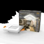 Светильник светодиодный встраиваемый Backlight BL120 Квадрат. Акрил, 3+3W, LED 3000K, 105*105, | BL120 | Gauss