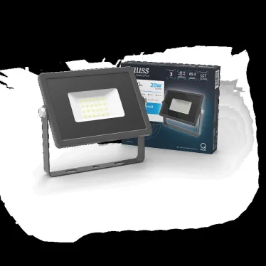 Прожектор светодиодный Qplus 20W 1700lm 6500K 200-240V IP65 графитовый LED 1/20 | 690511320 | Gauss