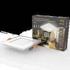 Светильник светодиодный встраиваемый Backlight BL122 Квадрат. Акрил, 6+3W, LED 3000K, 145*145, | BL122 | Gauss